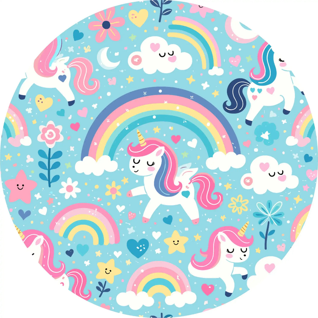 Combatra Kids Sky Blue Unicorn Arm Sleeves – UPF 50+