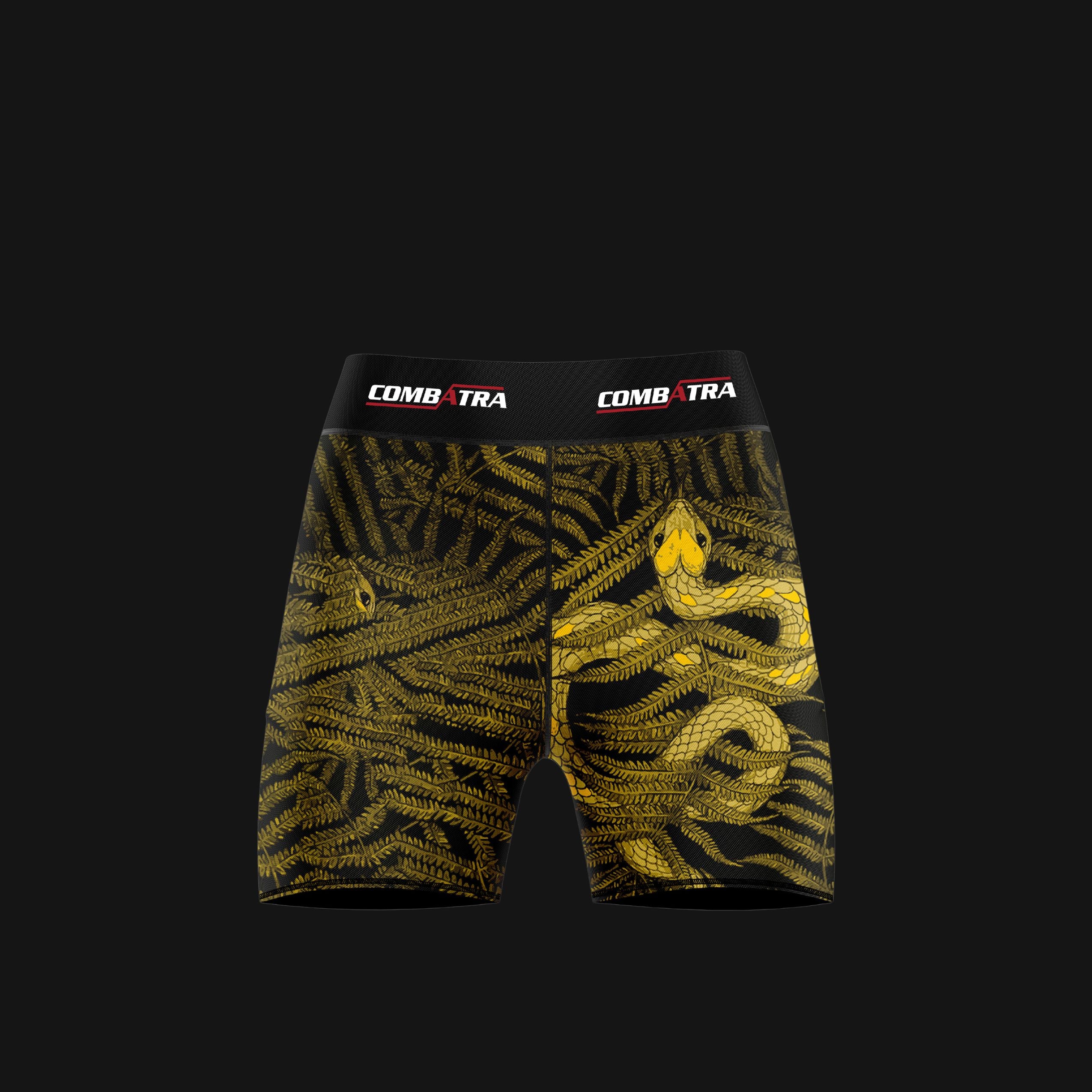 Abstract Snake Fury Women’s  Compression Shorts -  Combat Shorts