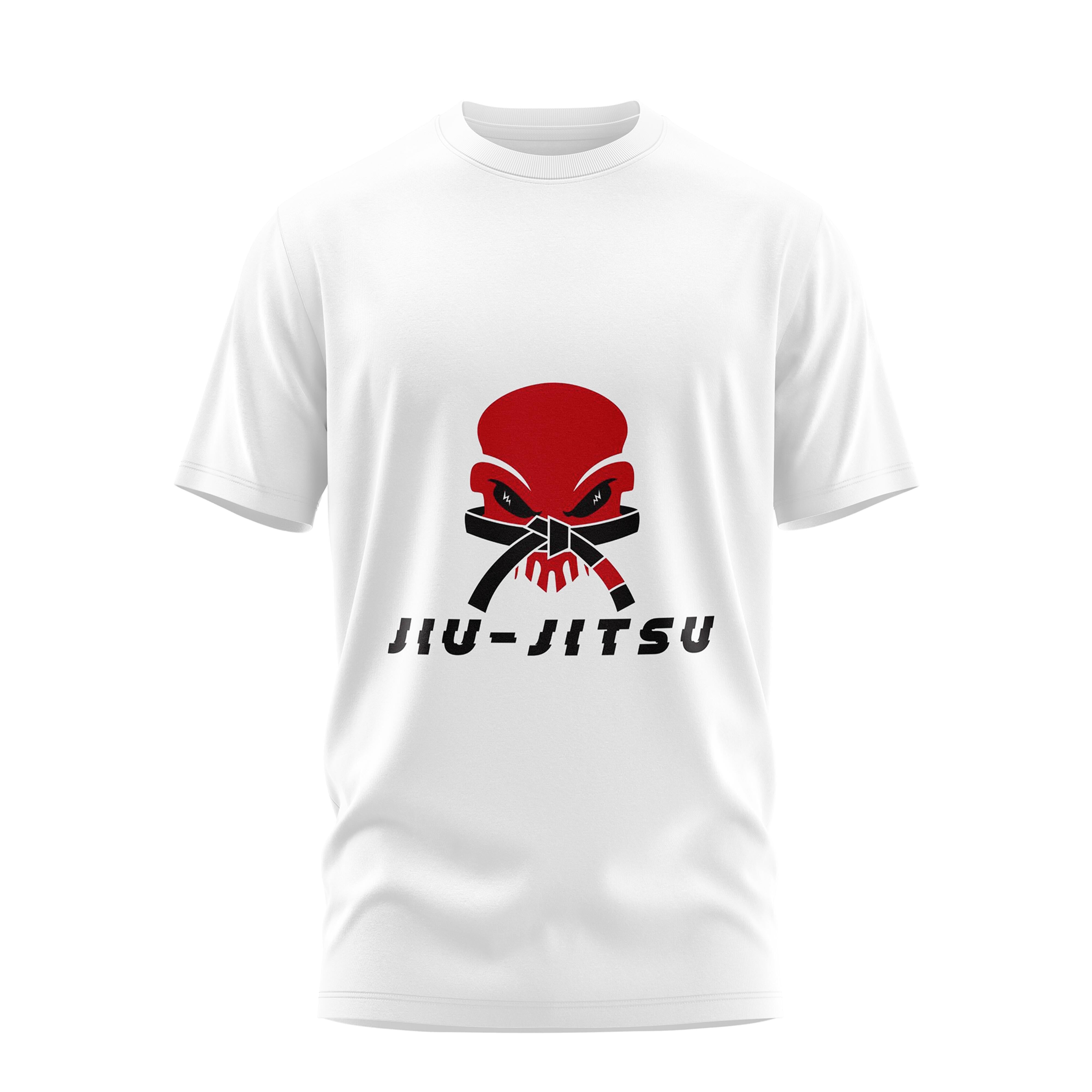 Minimal Red Jiu Jitsu Cotton Tee T-shirts Combatra X-Small 