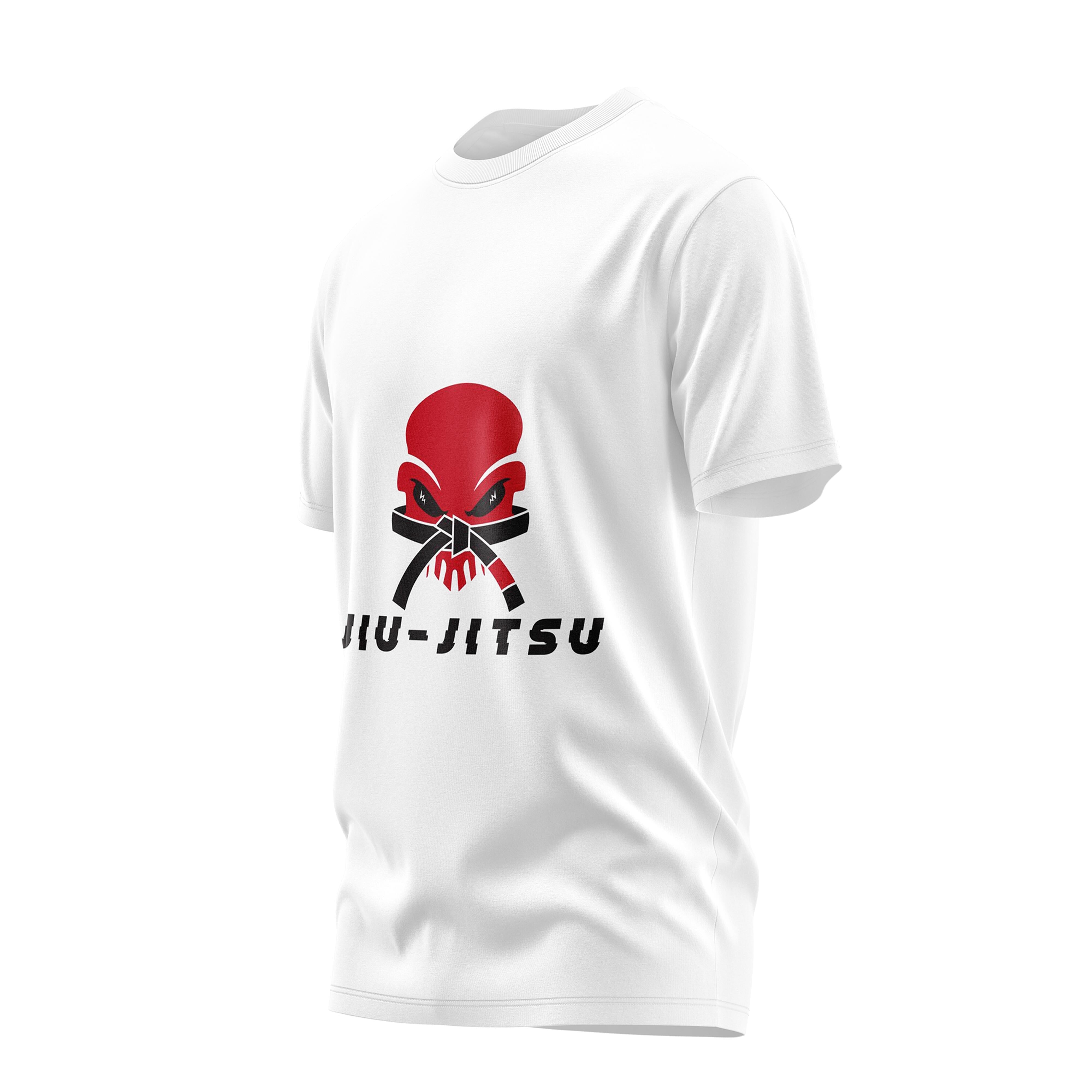 Minimal Red Jiu Jitsu Cotton Tee T-shirts Combatra 