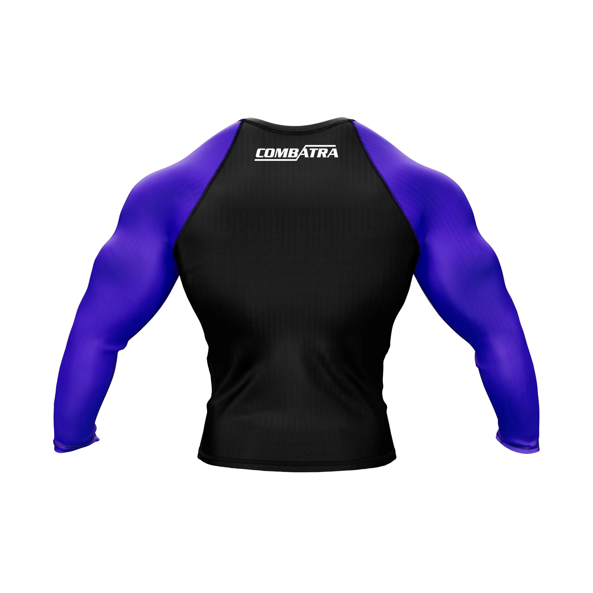 Black and Purple Compression Rash Guard