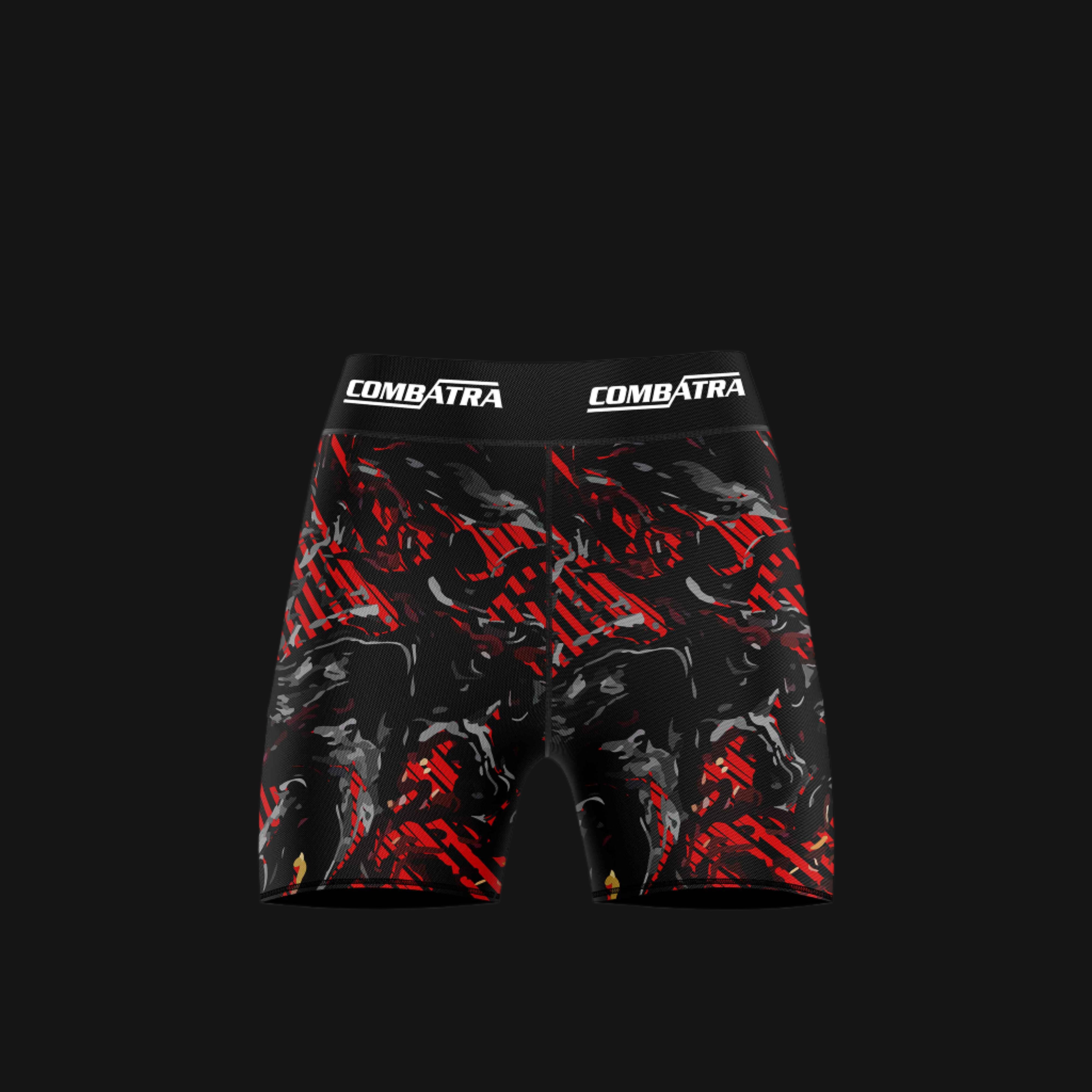 Red Camo Women’s Compression Shorts