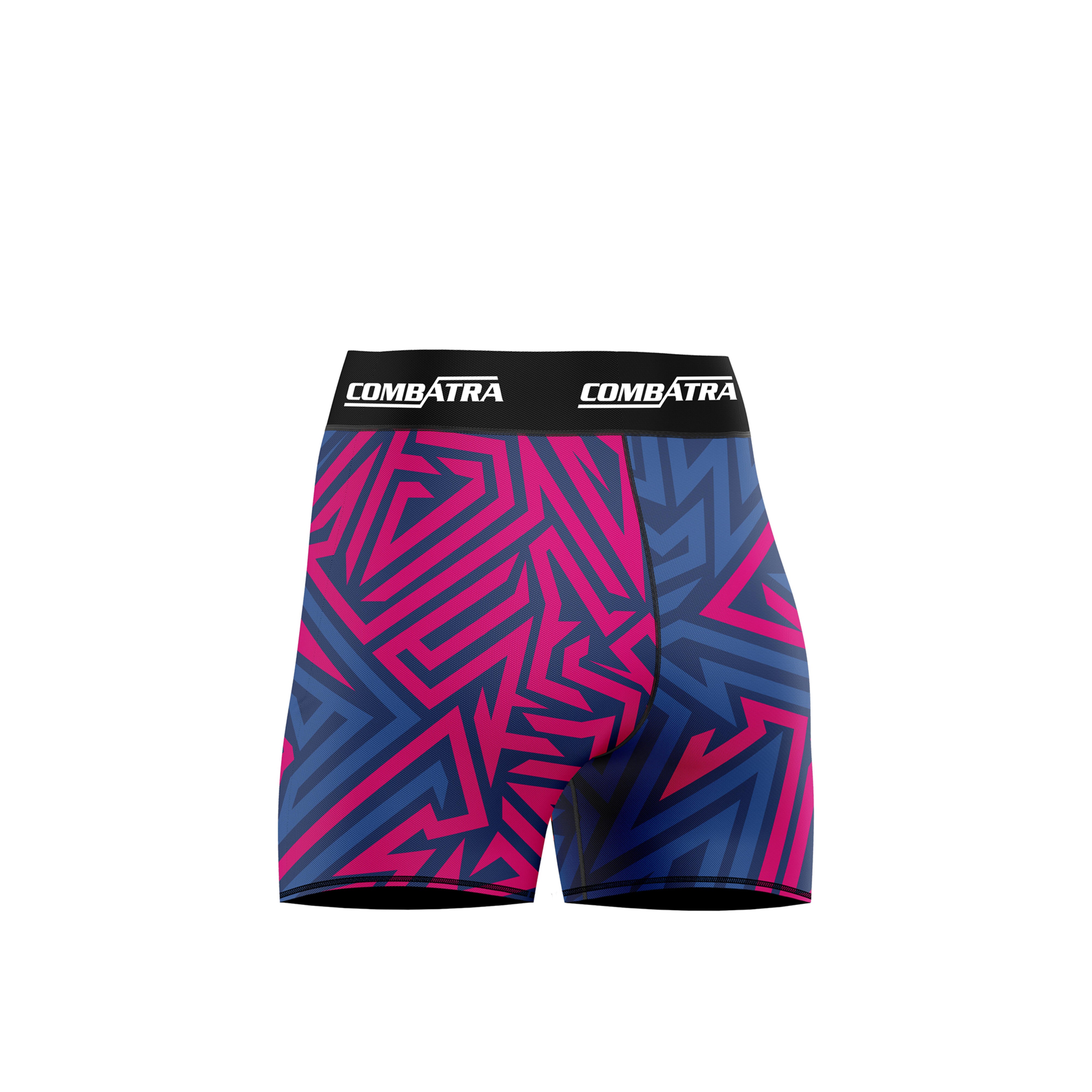 Abstract Geometric Comabat  Women's Compression Shorts