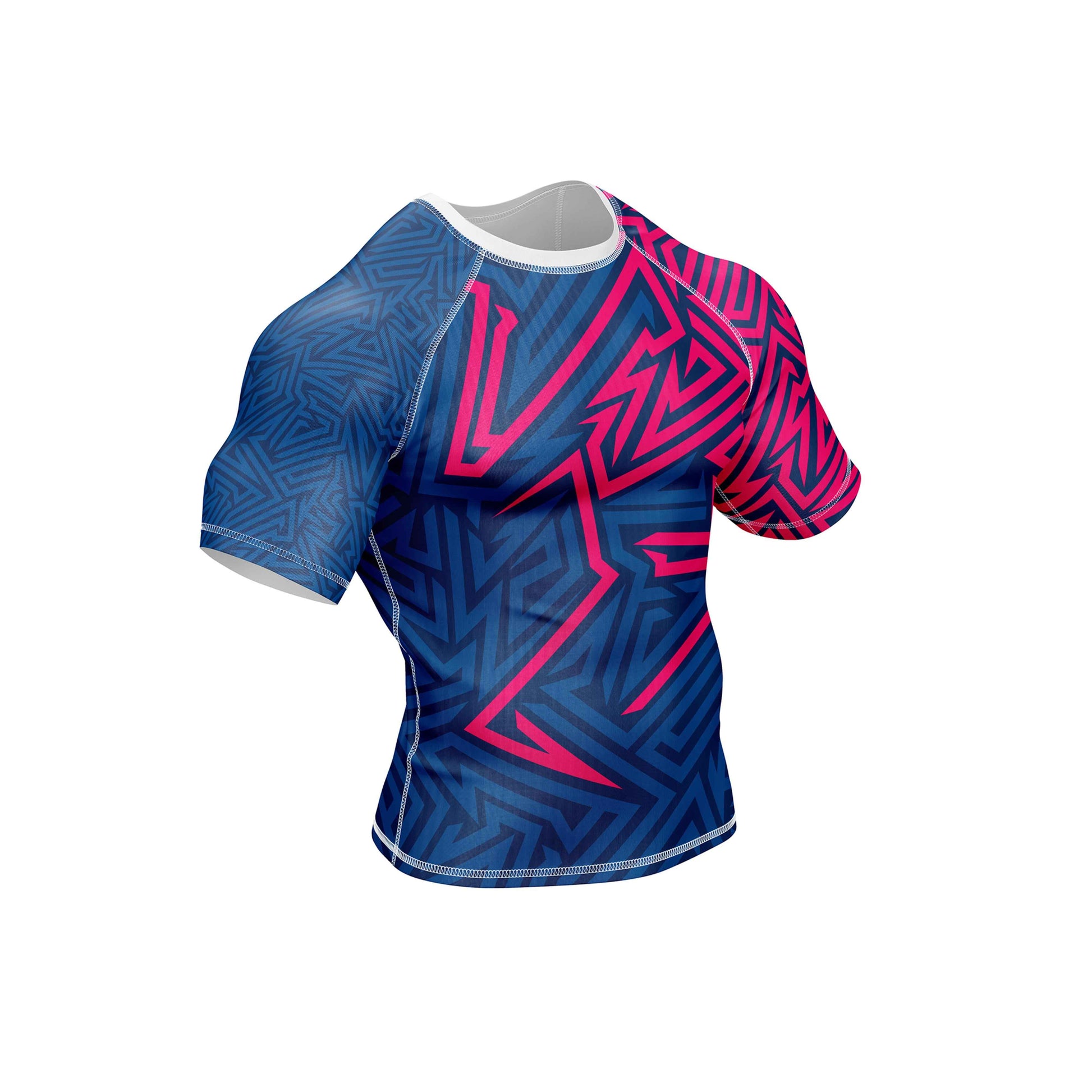 Abstract Geometric Compression Rash Guard