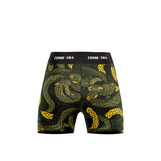 Abstract Snake Fury Compression Shorts - Combat Shorts