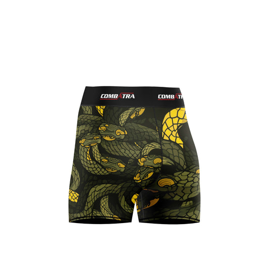 Abstract Snake Fury Compression Shorts - Combat Shorts