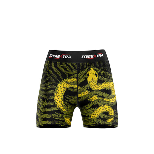 Abstract Snake Fury Compression Shorts - Combat Shorts