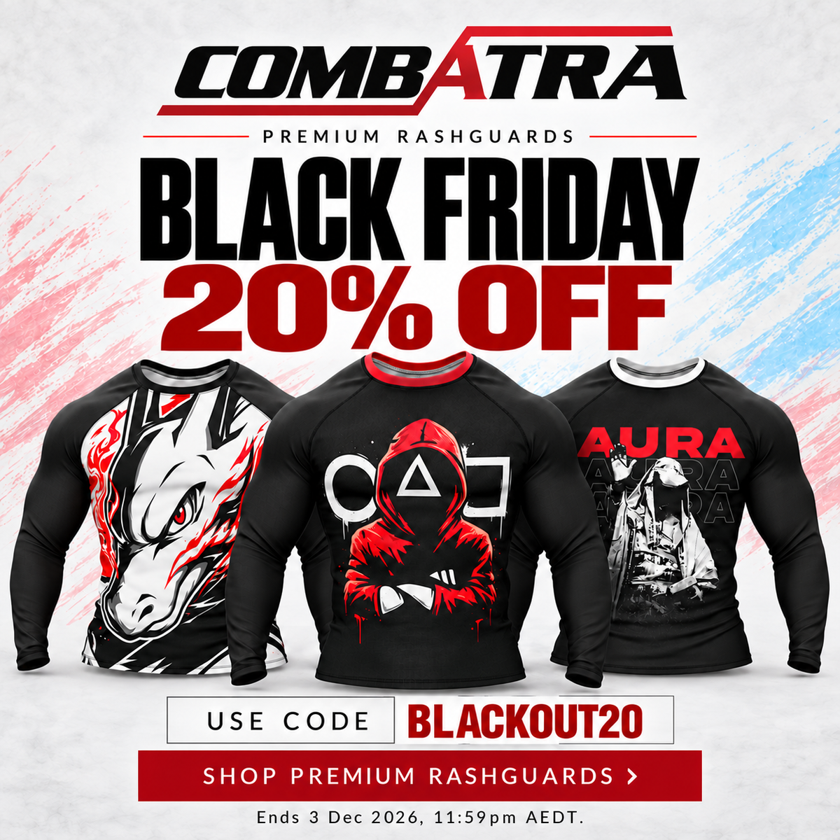 Premium Rashguards Black Friday 20% OFF — mobile