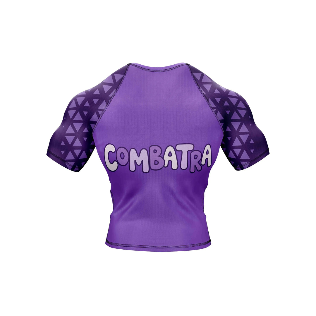 Combatra Cat Warrior Purple BJJ Rashguard – UPF 50+