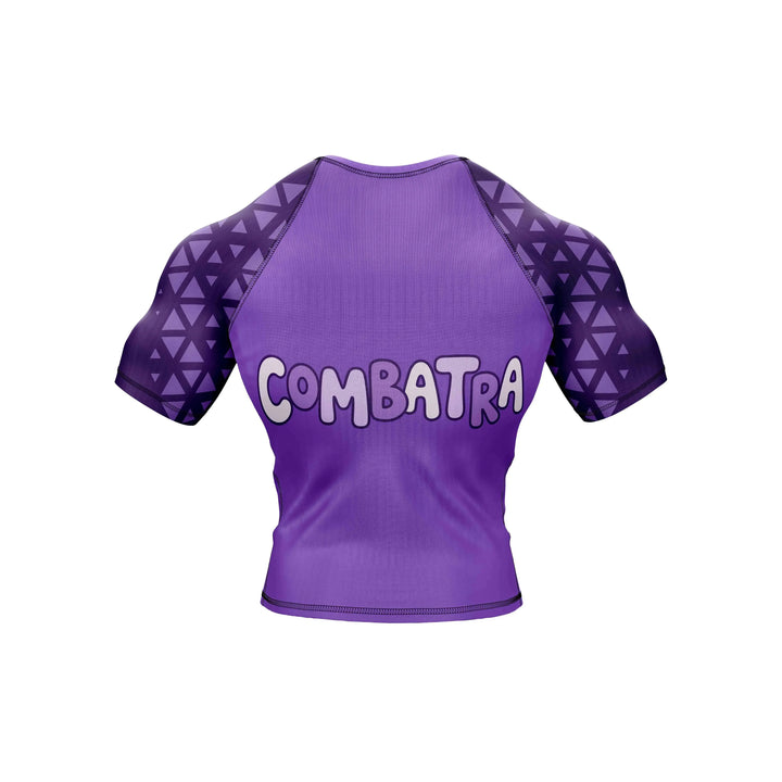 Combatra Cat Warrior Purple BJJ Rashguard – UPF 50+