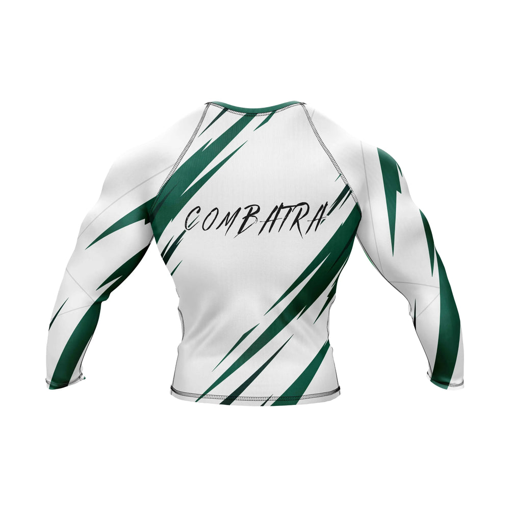 Combatra Green Strike Combat BJJ Rashguard – UPF 50+