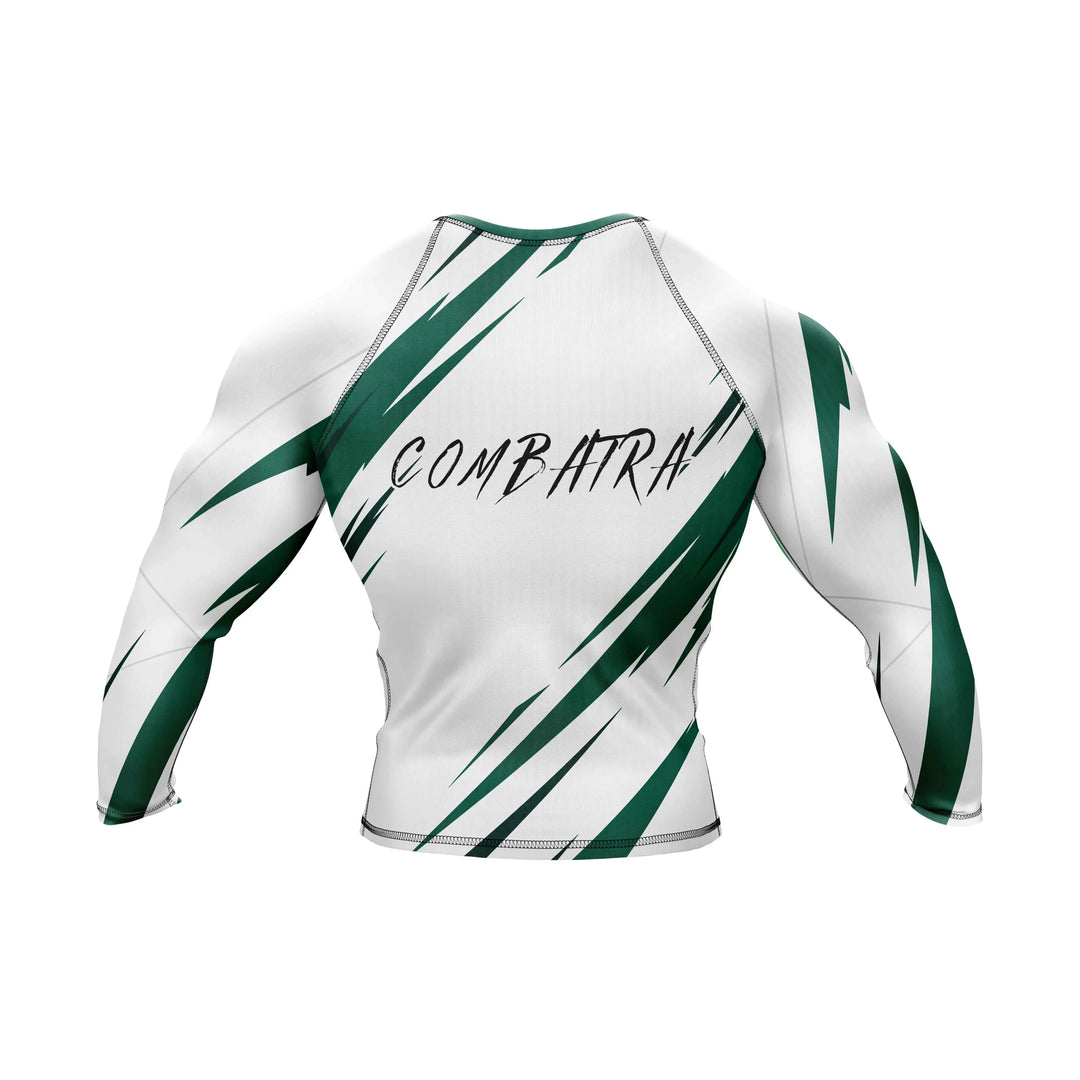 Combatra Green Strike Combat BJJ Rashguard – UPF 50+
