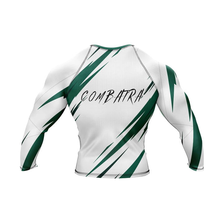 Combatra Green Strike Combat BJJ Rashguard – UPF 50+