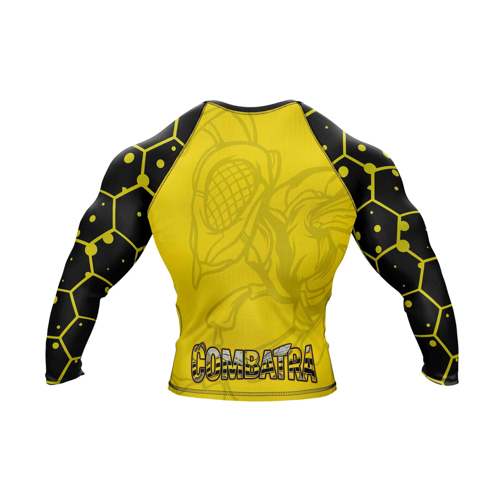 Combatra Black Gold Hornet BJJ Rashguard – UPF 50+