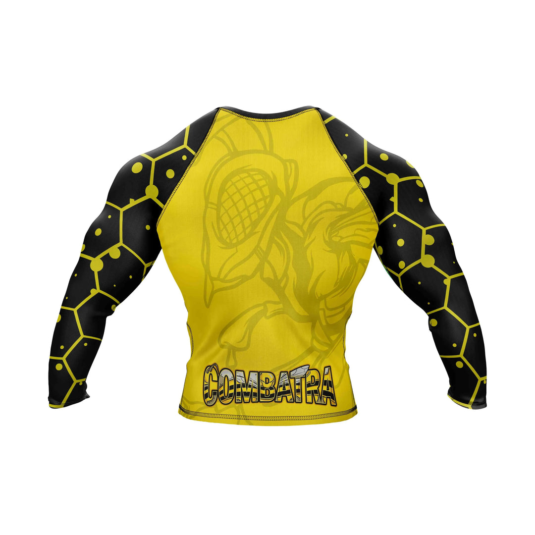 Combatra Black Gold Hornet BJJ Rashguard – UPF 50+