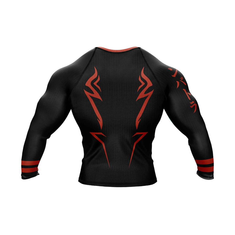Combatra Shadow Flame Combat BJJ Rashguard – UPF 50+