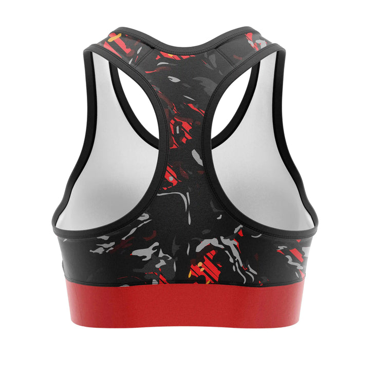 Red Camo Sports Bra | Combatra