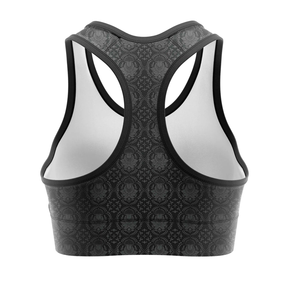 Red Reign Sports Bra back view | Combatra