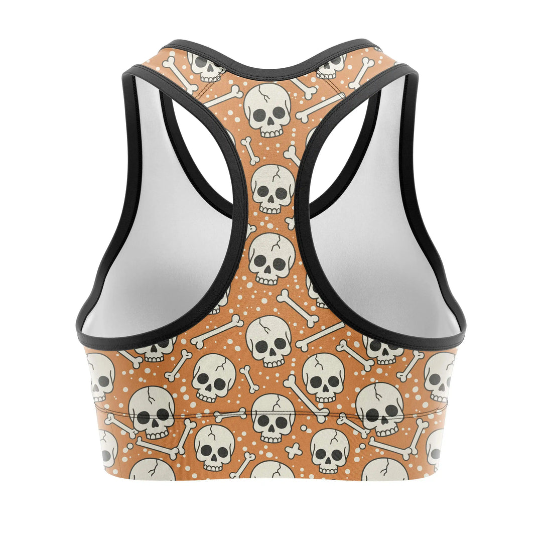 Cobra Skull Combat Sports Bra back view | Combatra