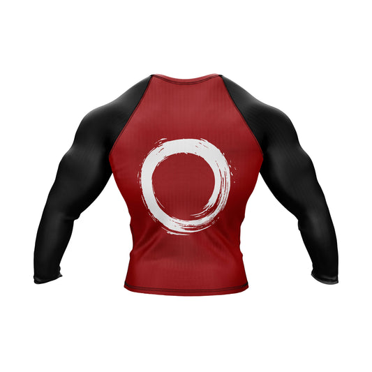Combatra Sports Red & Black Compression Rashguard