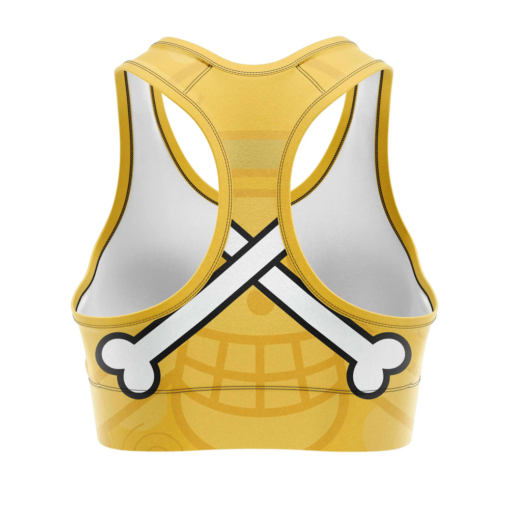 King Skull Training Sports Bra back view | Combatra