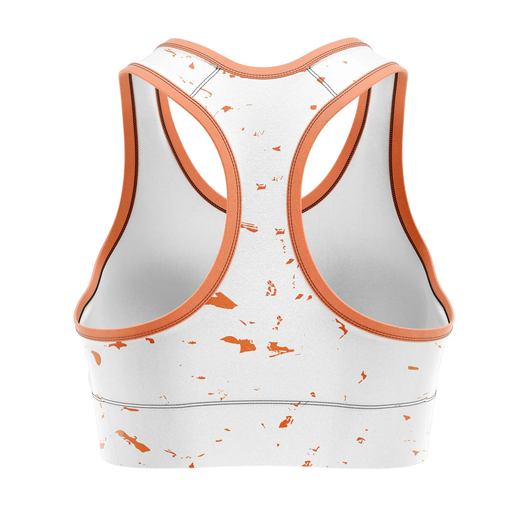 Samurai Warrior Sports Bra back view | Combatra