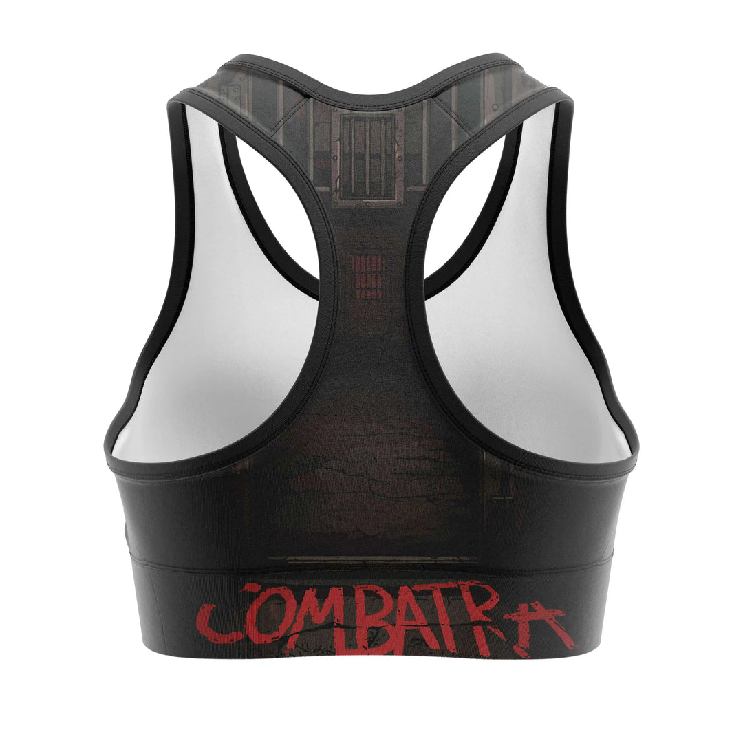 Cursed Doll Sports Bra back view | Combatra