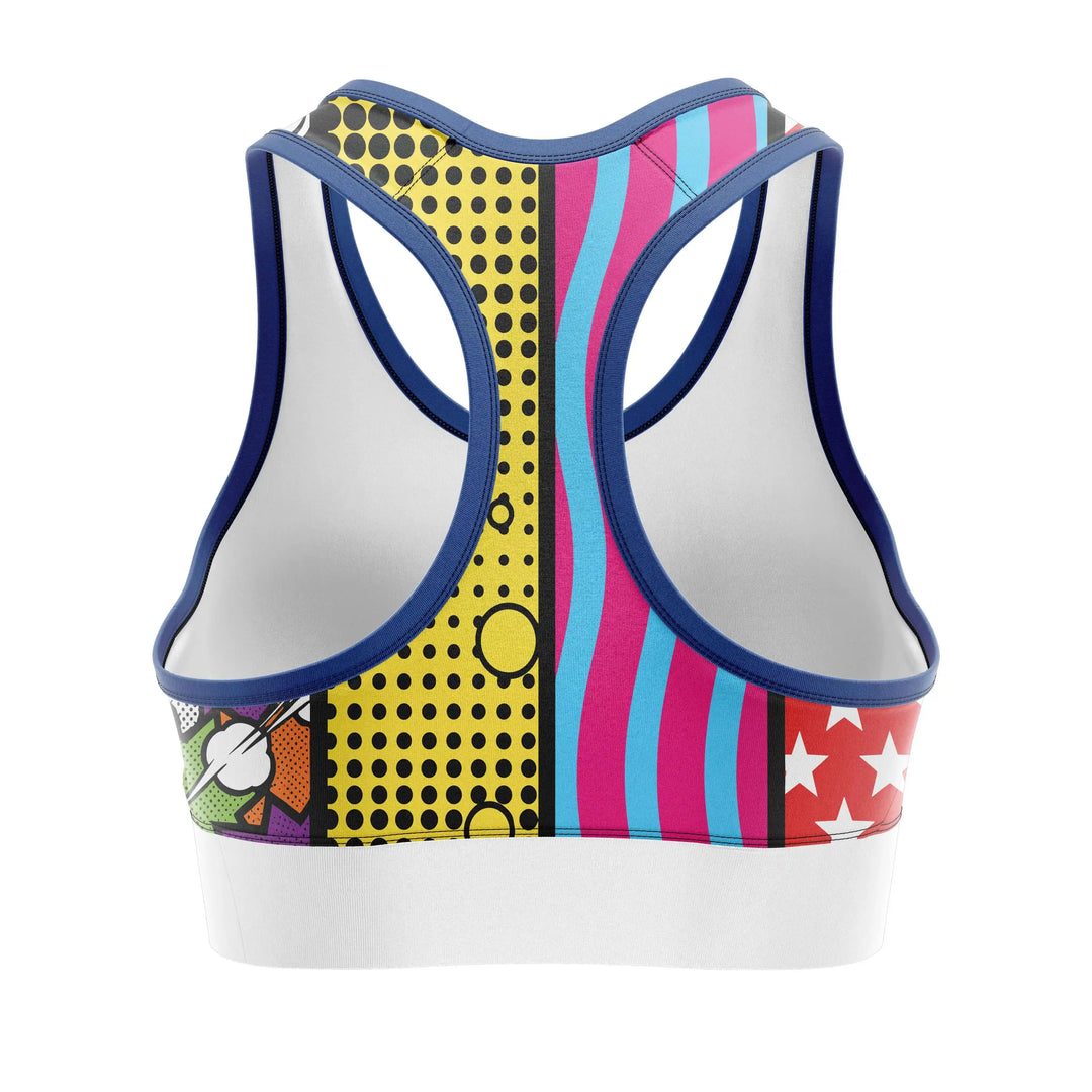 Color Burst Clash Sports Bra | Combatra