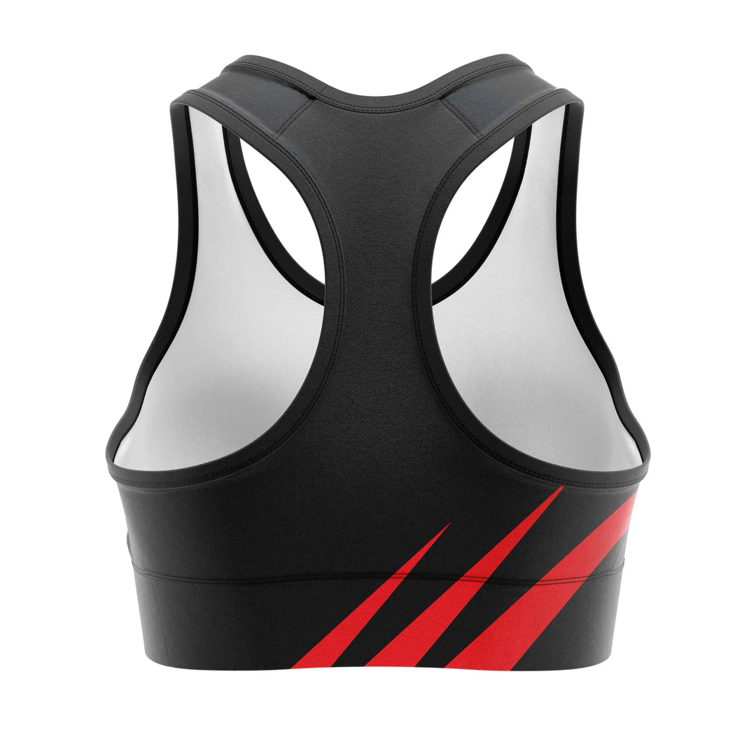 Snake Fury Sports Bra back view | Combatra