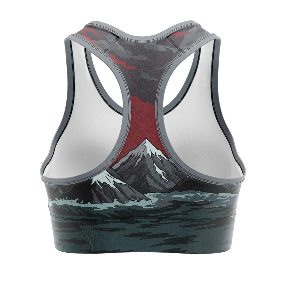 Axe of Storm Sports Bra back view | Combatra