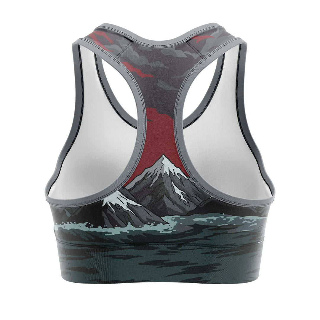 Axe of Storm Sports Bra back view | Combatra