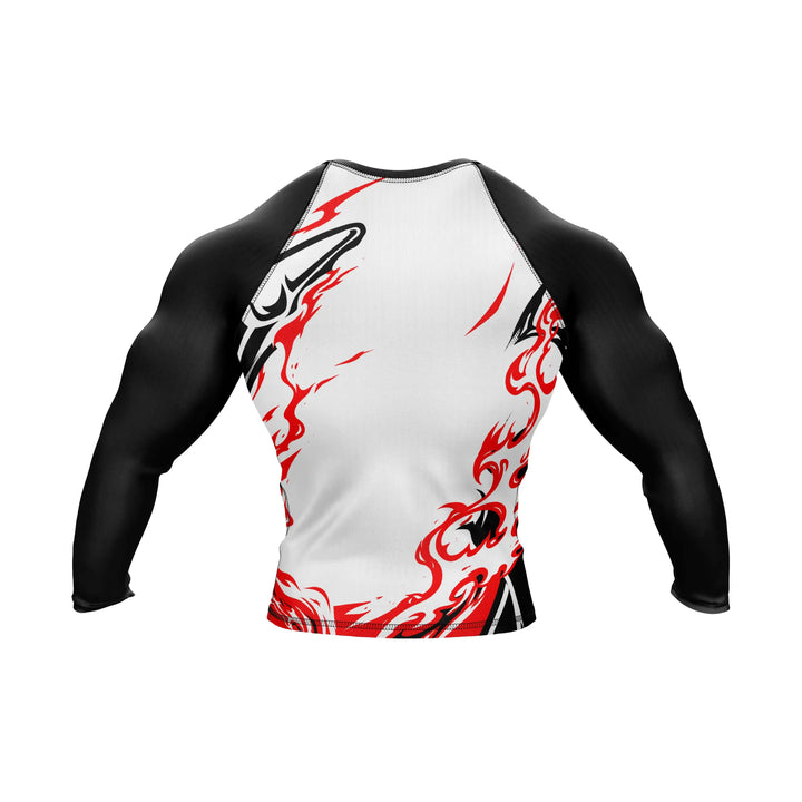 Combatra White Fierce Dragon BJJ Rashguard – UPF 50+