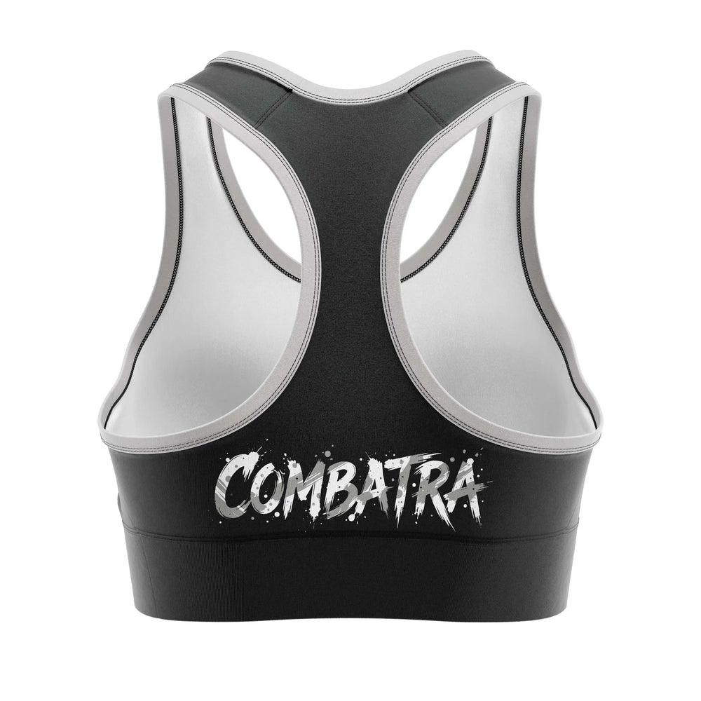 Shadow Dragon King Sports Bra back view | Combatra
