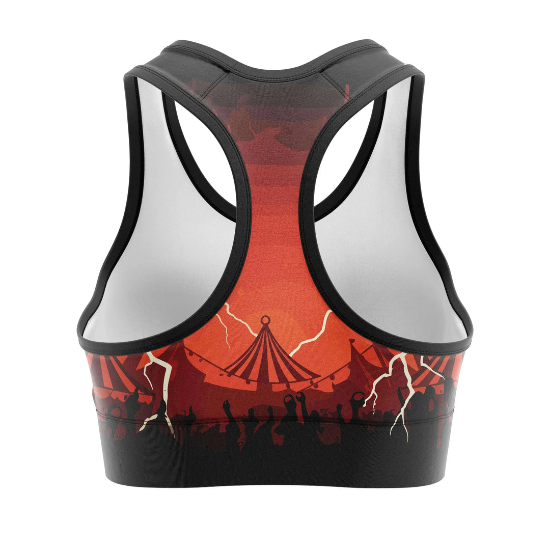 Creepy Doll Combat Sports Bra alternate view | Combatra