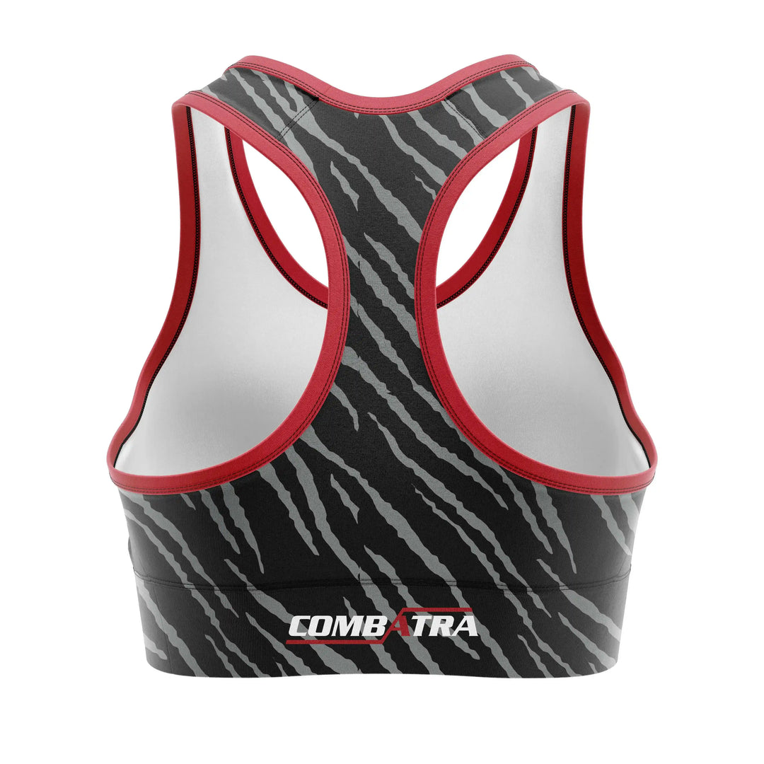 Lion Warrior Sports Bra back view | Combatra