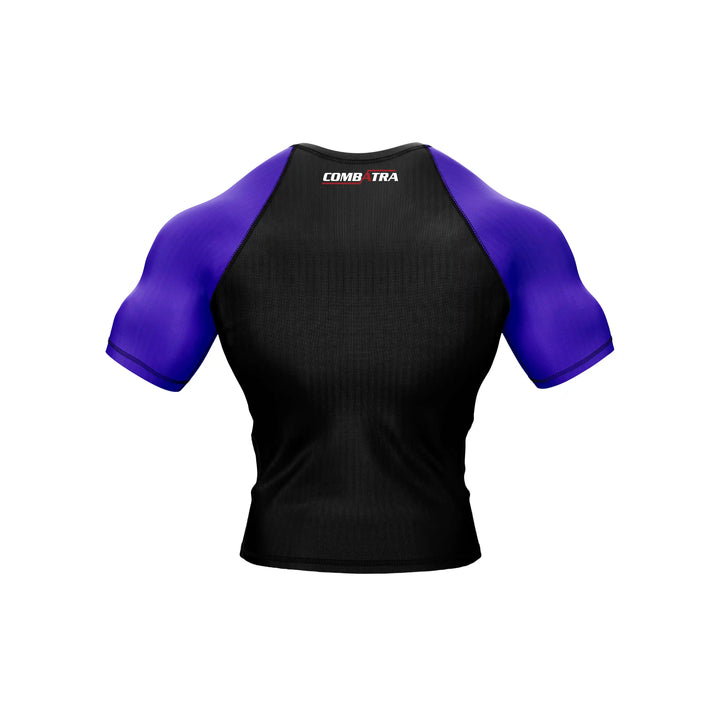 Black &amp; Purple BJJ Rashguard – UPF 50+ | Combatra