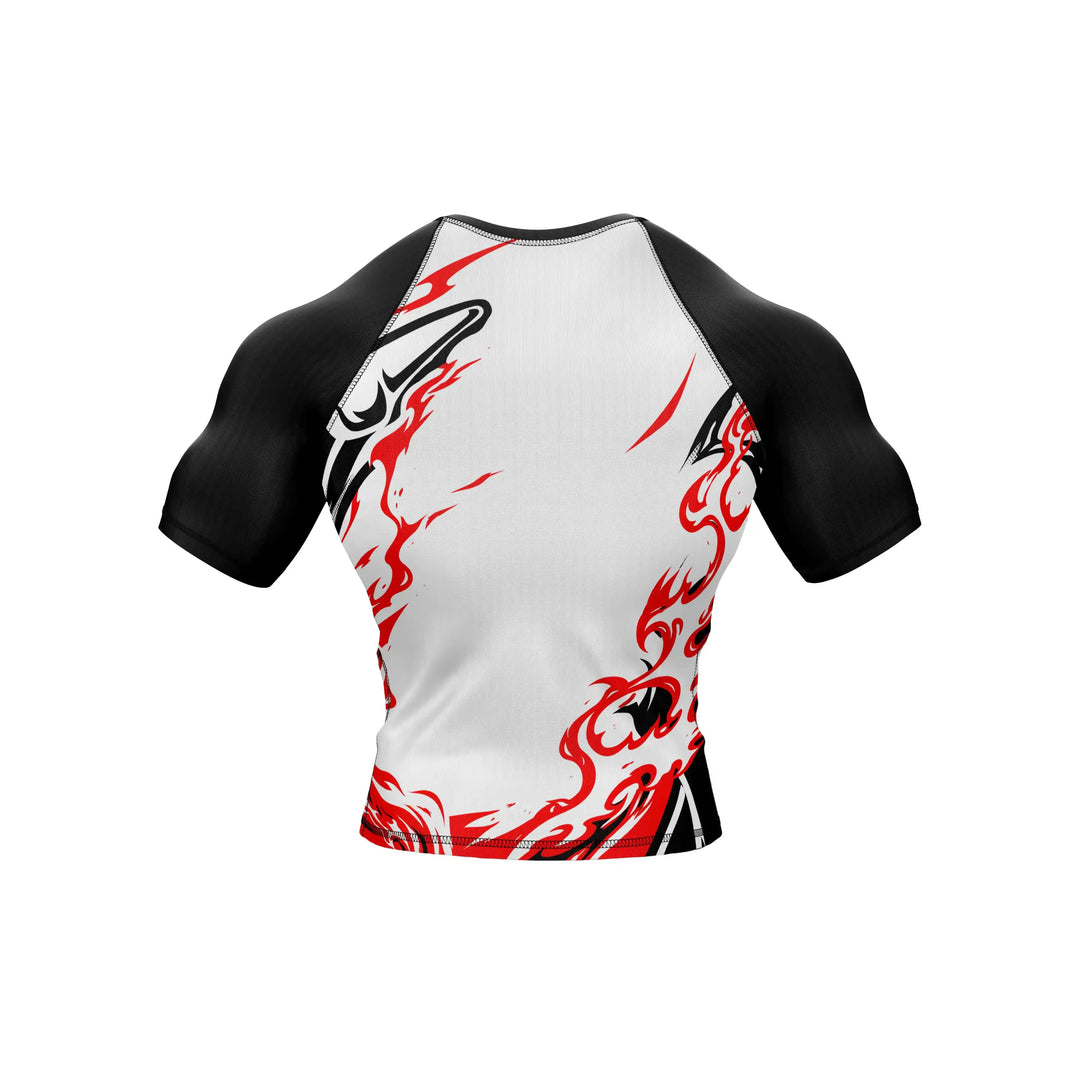 Combatra White Fierce Dragon BJJ Rashguard – UPF 50+