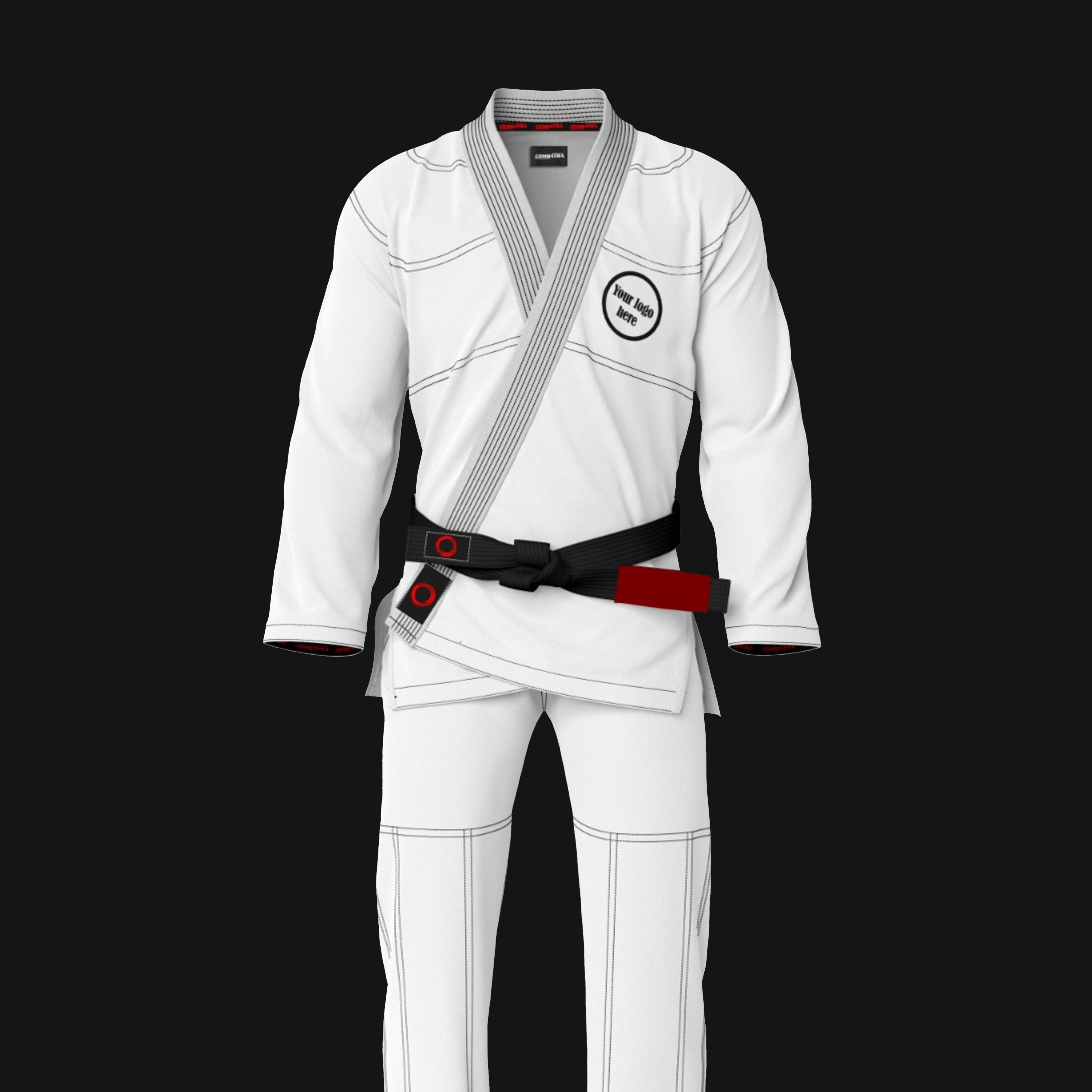 Custom White Brazilian Jiu Jitsu Gi