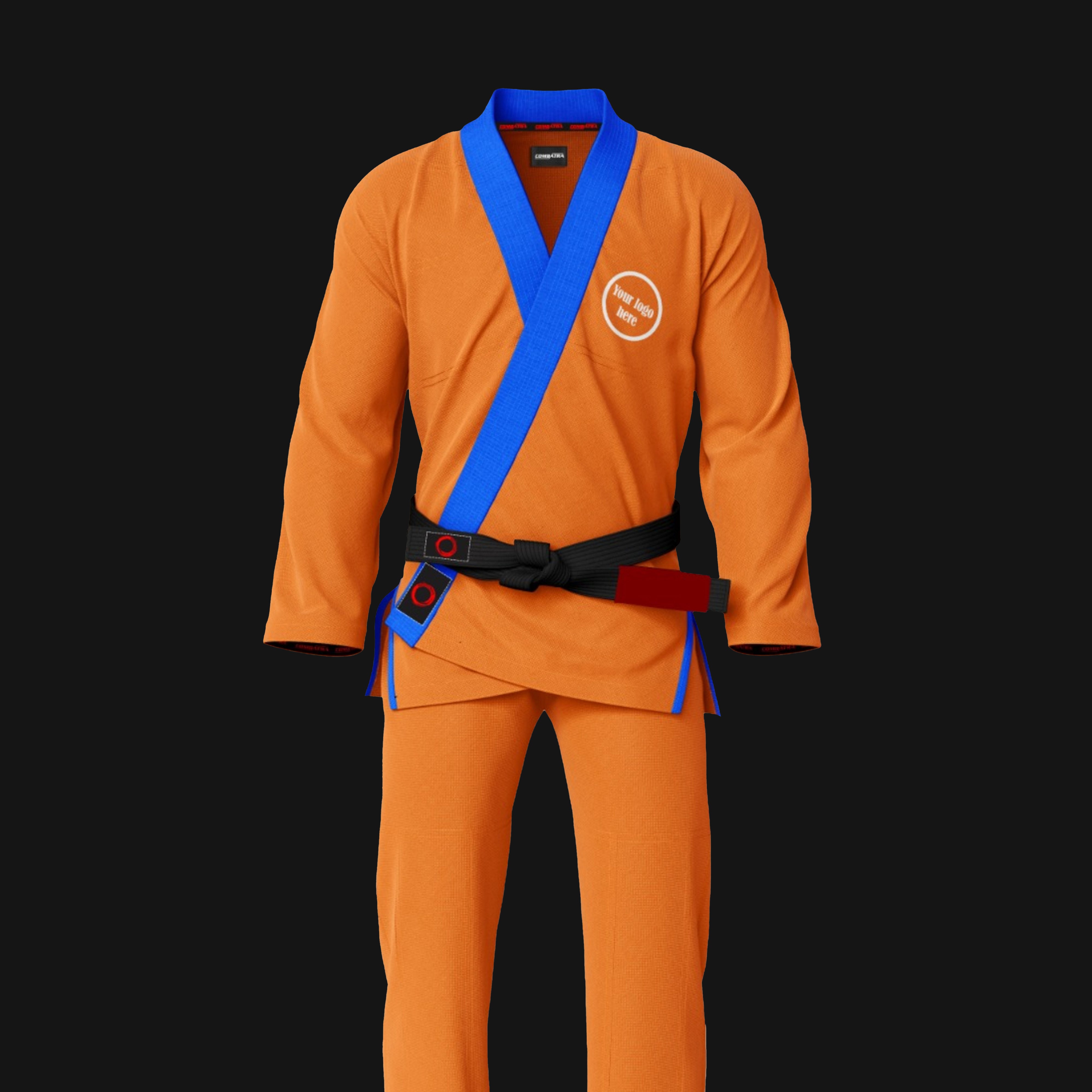 Custom Orange Brazilian Jiu Jitsu Gi