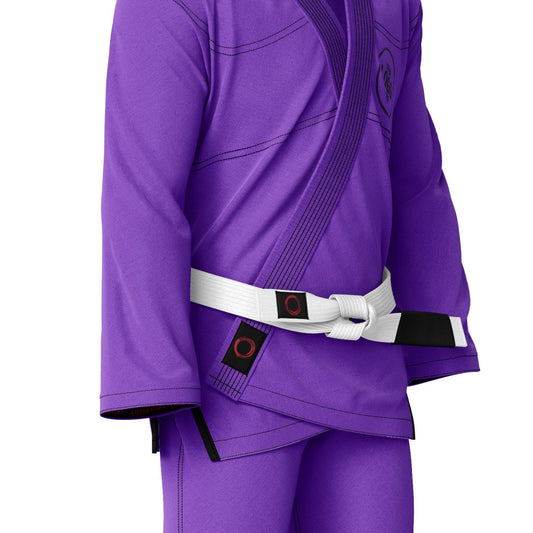Custom Purple with white belt Brazilian Jiu Jitsu gi