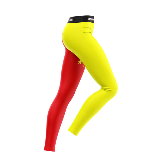 China Flag Compression Pants  For Women