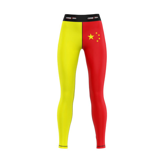 China Flag Compression Pants  For Women