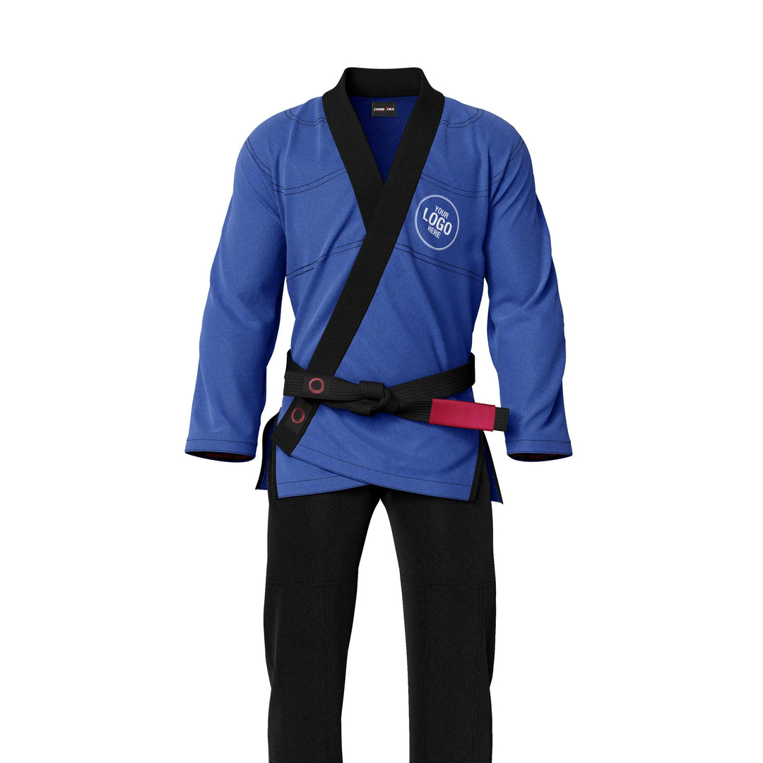 Combatra Blue &amp; Black BJJ Gi &amp; Custom Shirt Set