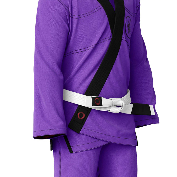Combatra Purple Personalised BJJ Gi &amp; Custom Shirt Set
