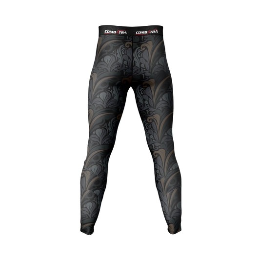 Golden Black Compression Pants