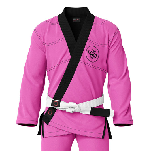 Custom Pink with Black Lapel Brazilian Jiu JItsu gi