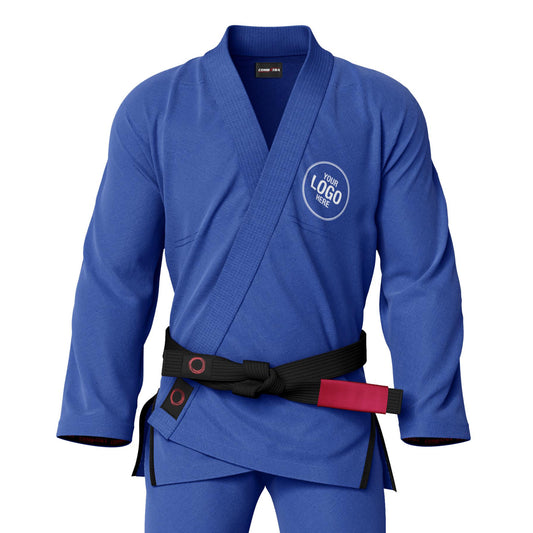 Custom Plain Blue Brazilian Jiu Jitsu gi