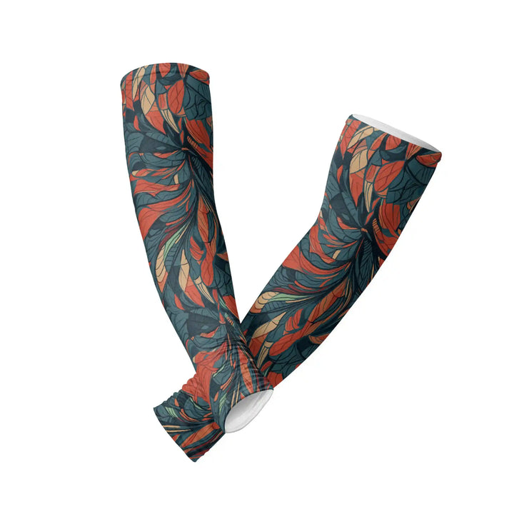 Combatra Feather Design Compression Arm Sleeves – UPF 50+
