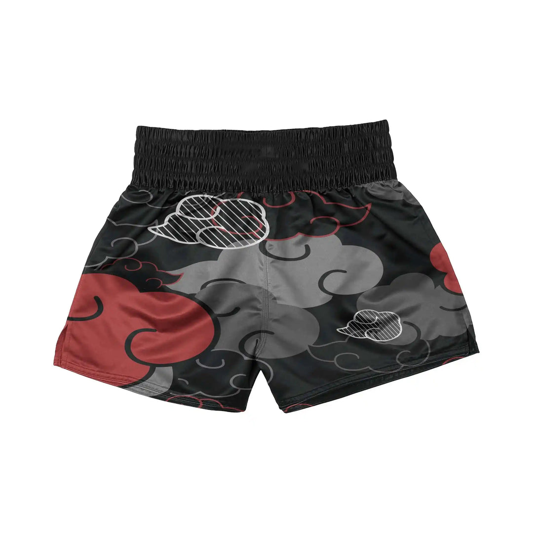 Dark Cloud Rising Muay Thai Shorts back view | Combatra