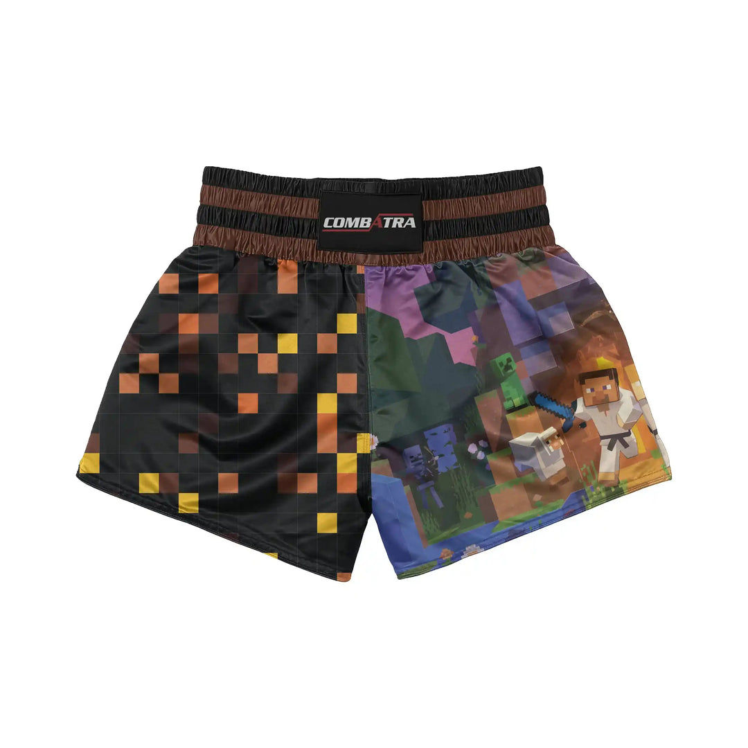 Combat Pixel Muay Thai Shorts front view | Combatra